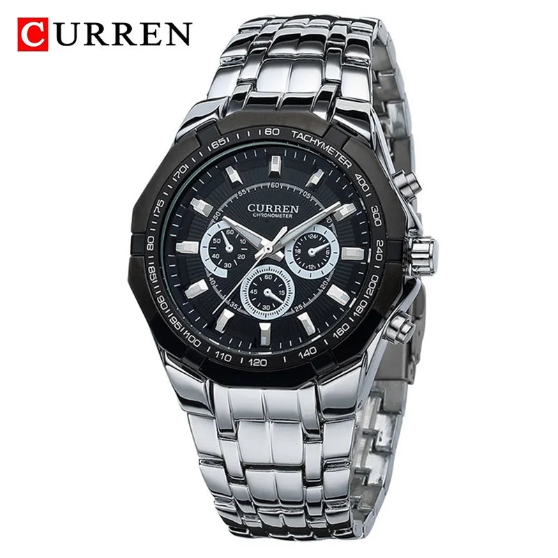 CURREN Men Luxury Brand Military Sport Mens Watches Full Steel