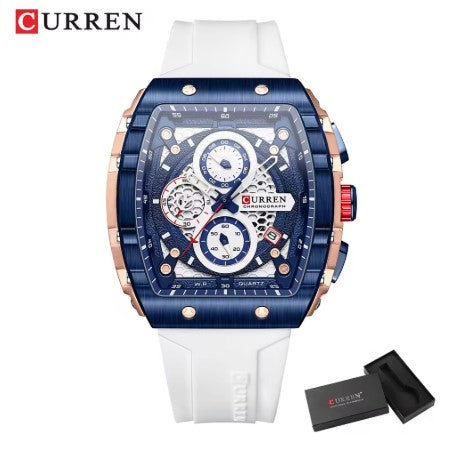 CURREN 8442 Top Brand Men's Watches Luxury Square Quartz