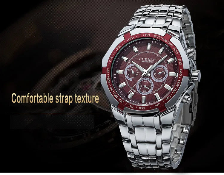CURREN Men Luxury Brand Military Sport Mens Watches Full Steel
