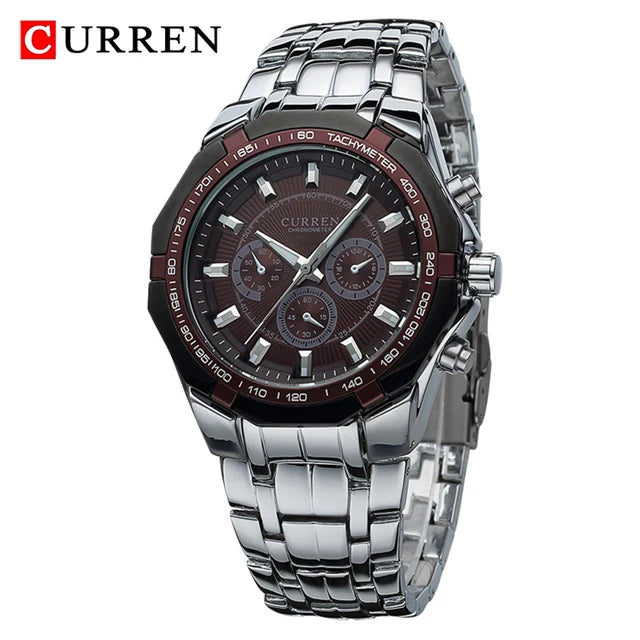 CURREN Men Luxury Brand Military Sport Mens Watches Full Steel