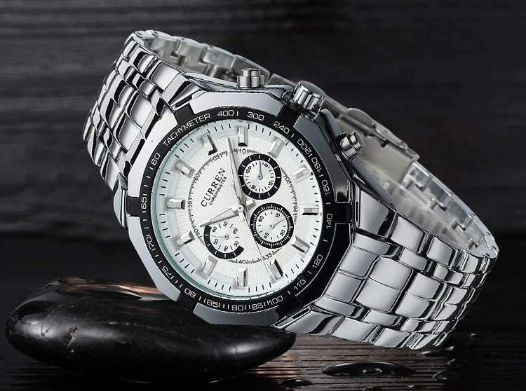 CURREN Men Luxury Brand Military Sport Mens Watches Full Steel