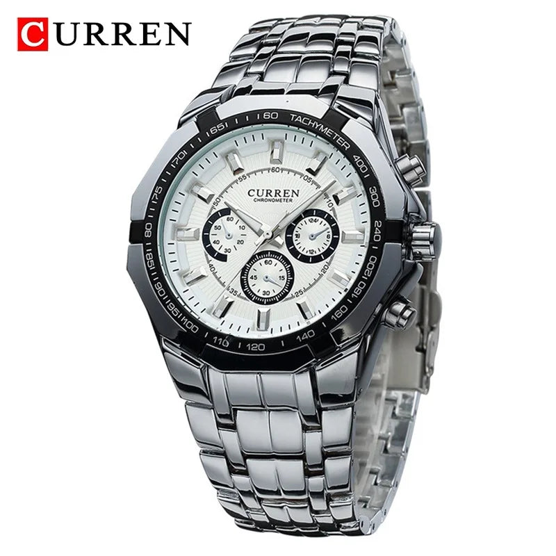 CURREN Men Luxury Brand Military Sport Mens Watches Full Steel