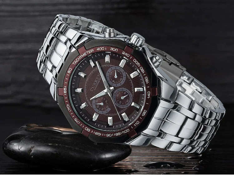 CURREN Men Luxury Brand Military Sport Mens Watches Full Steel