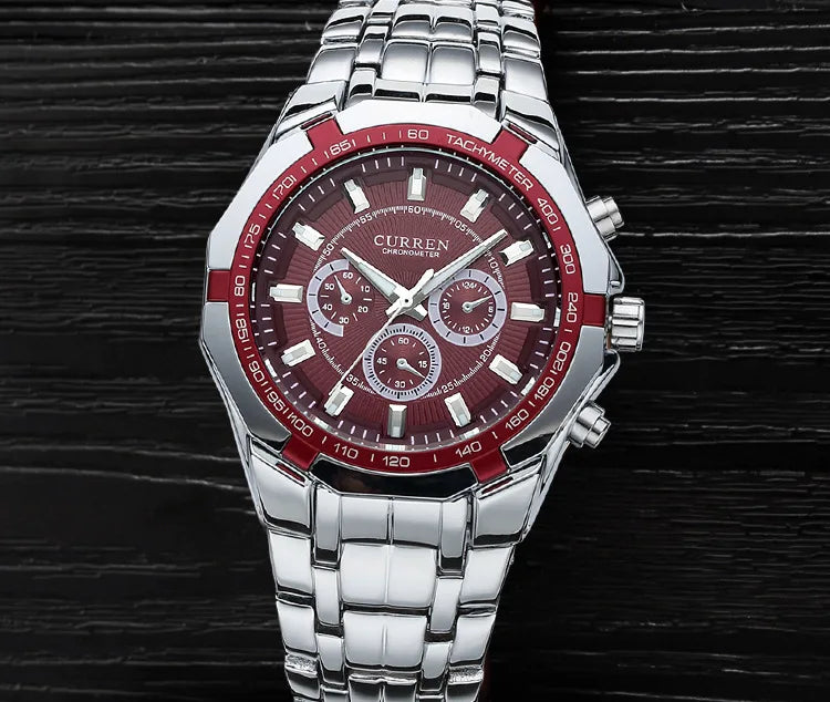 CURREN Men Luxury Brand Military Sport Mens Watches Full Steel
