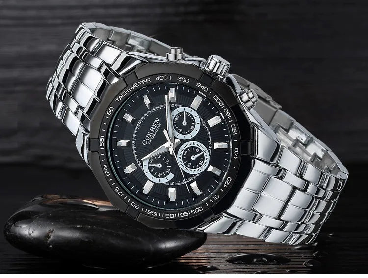 CURREN Men Luxury Brand Military Sport Mens Watches Full Steel