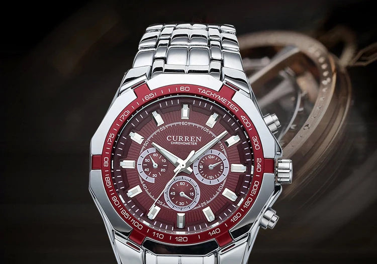 CURREN Men Luxury Brand Military Sport Mens Watches Full Steel