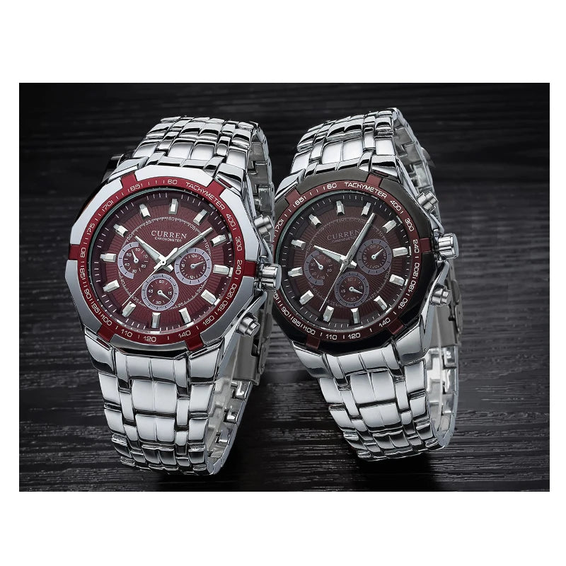 CURREN Men Luxury Brand Military Sport Mens Watches Full Steel