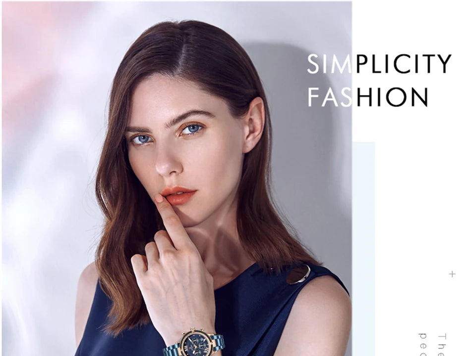 REWARD Luxury Fashion Women Watches Waterproof Casual Quartz Ladys Watch