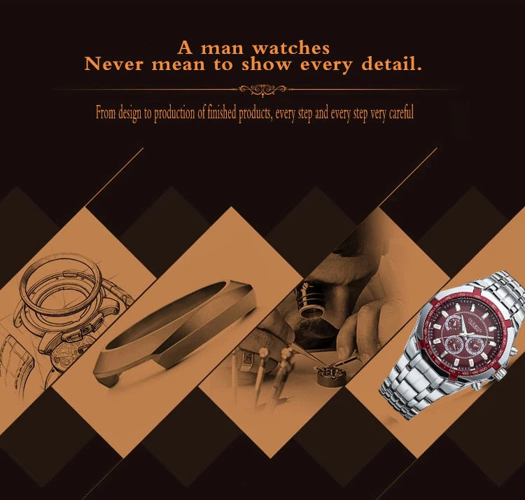 CURREN Men Luxury Brand Military Sport Mens Watches Full Steel
