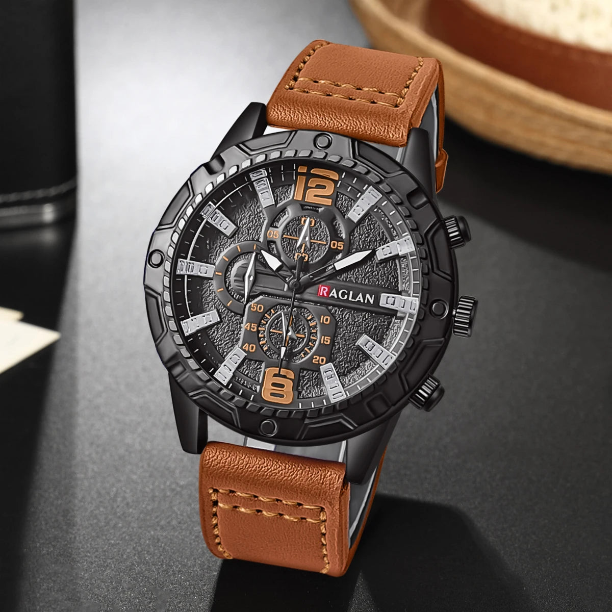 Top Brand Watch For Men Fashion Watches Leather Strap