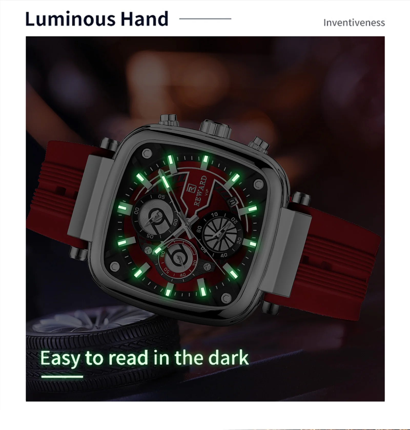 REWARD Casual Sport Quartz Man Watch Top Brand Luxury Watche