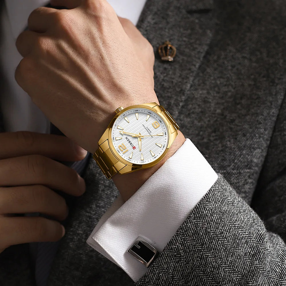 CURREN 8434 Fashion Brand Men's Watches with Luminous Hands Classy