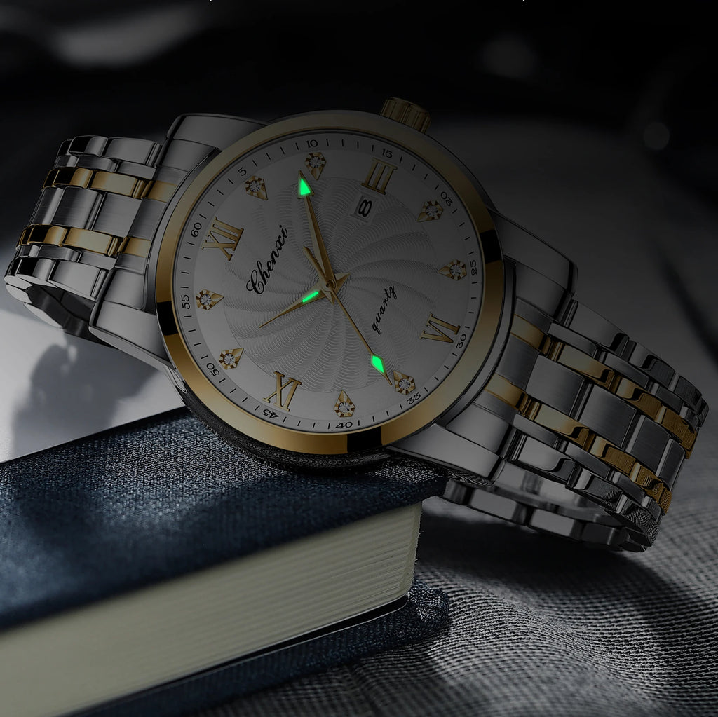 Top Brand Watches For Men High Quality See Through Skeleton Quartz Watch