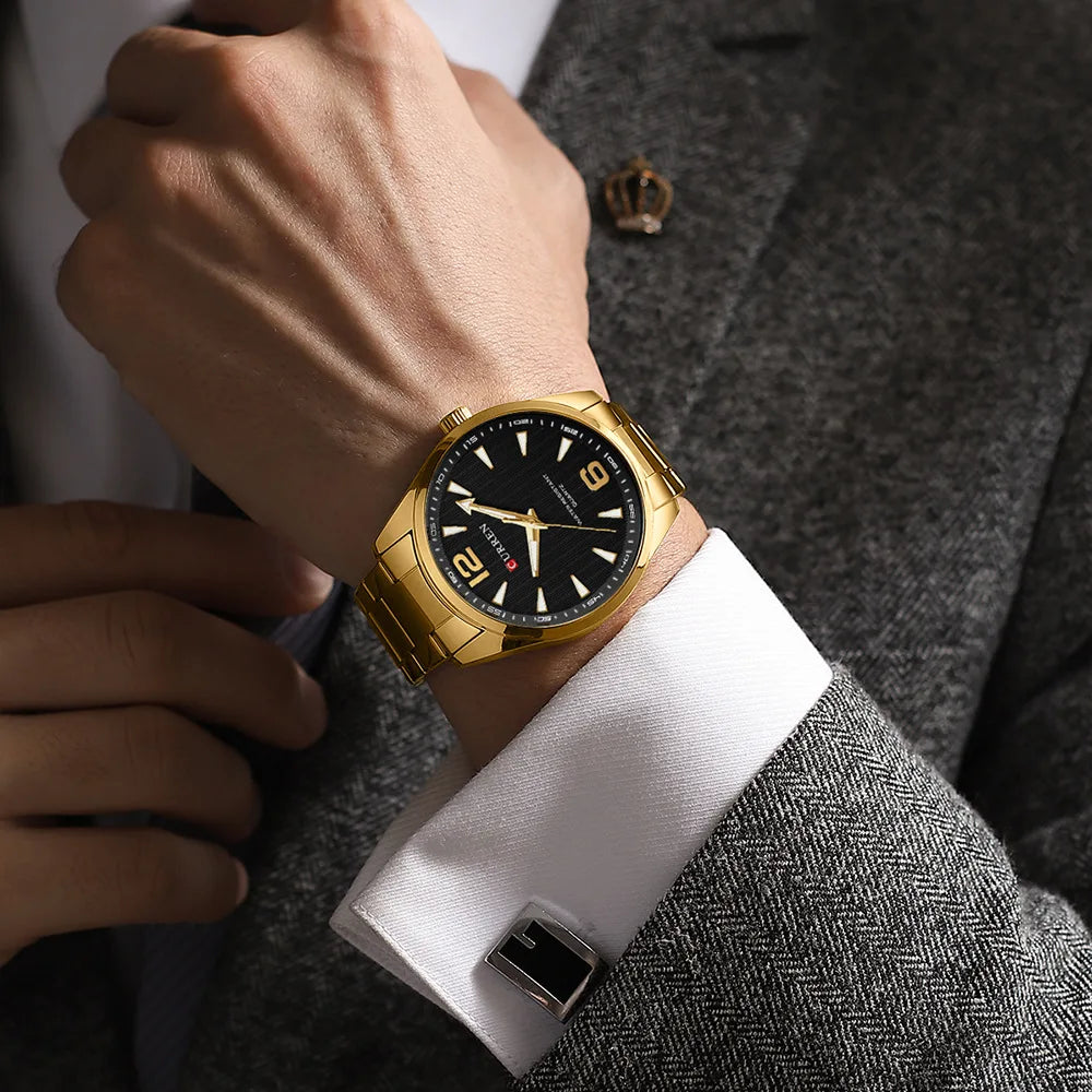 CURREN 8434 Fashion Brand Men's Watches with Luminous Hands Classy