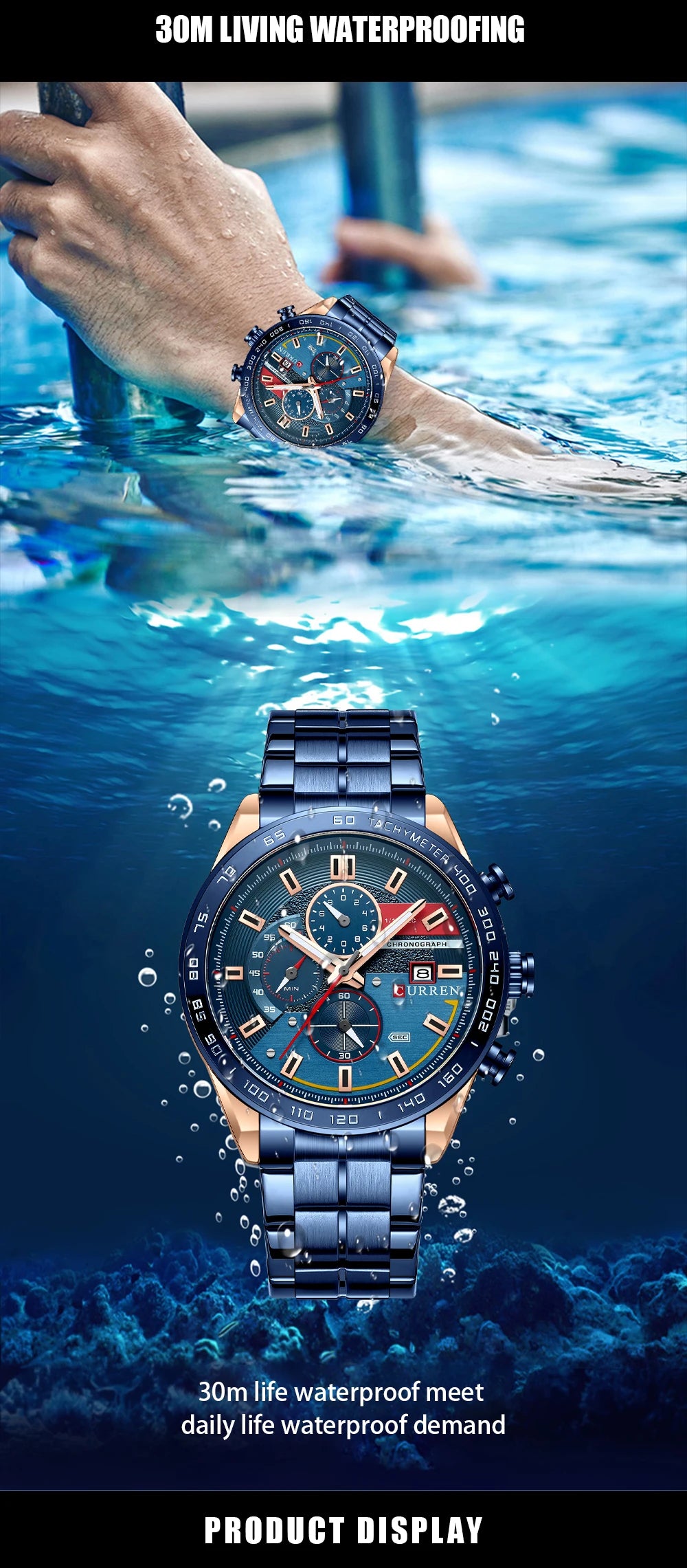 CURREN Luxury Brand Men Watch Fashion Men‘s Quartz Watches