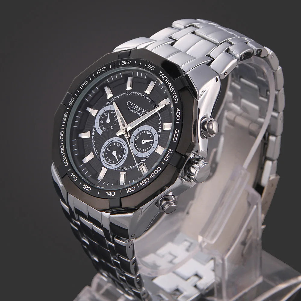 CURREN Men Luxury Brand Military Sport Mens Watches Full Steel