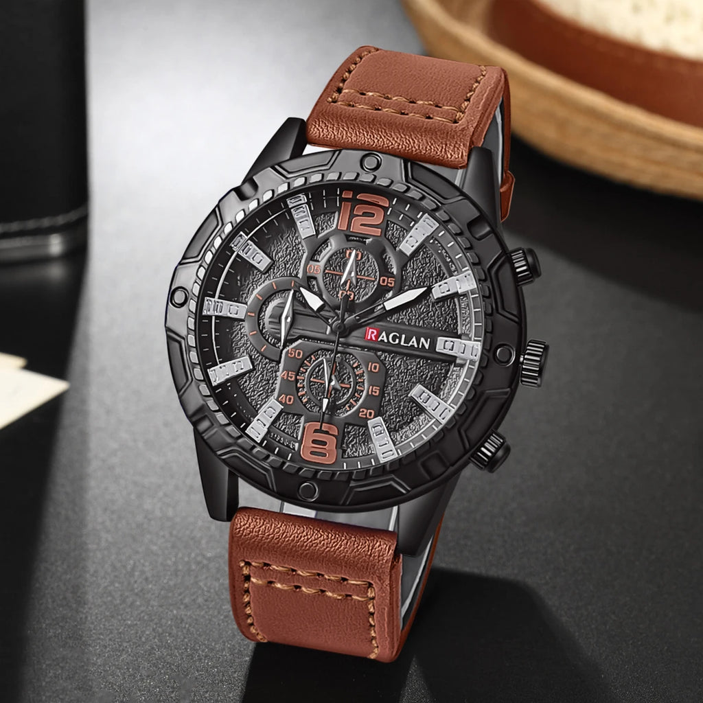 Top Brand Watch For Men Fashion Watches Leather Strap