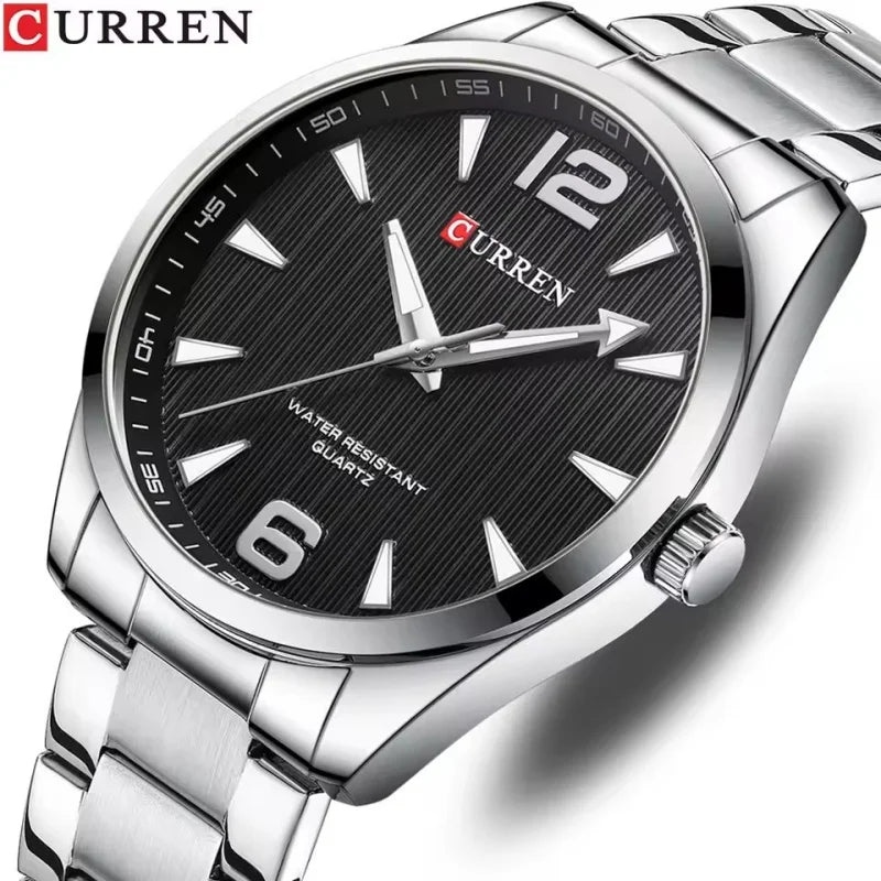 CURREN 8434 Fashion Brand Men's Watches with Luminous Hands Classy