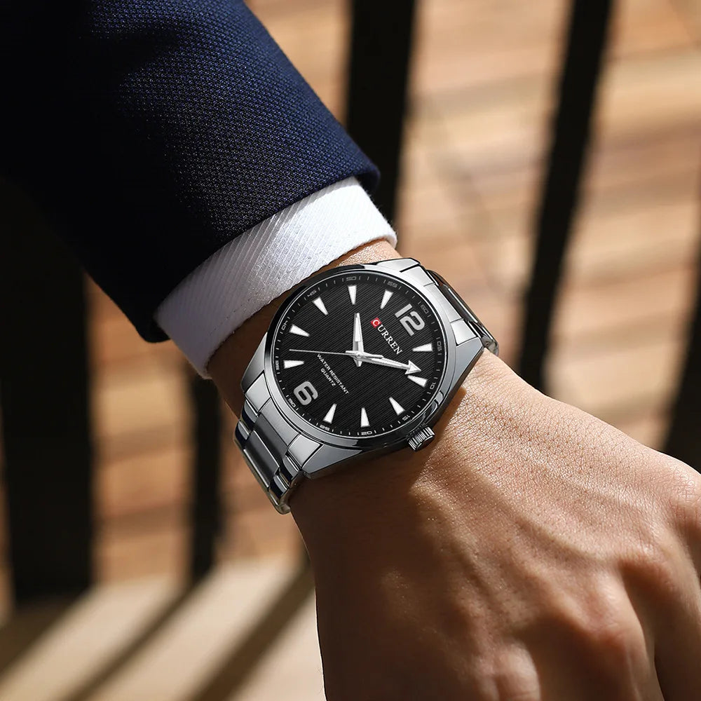 CURREN 8434 Fashion Brand Men's Watches with Luminous Hands Classy