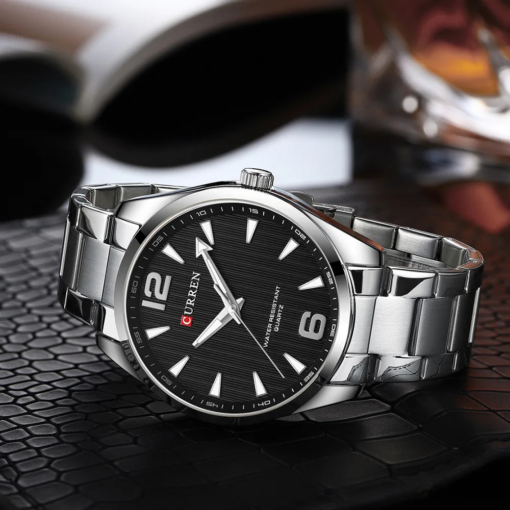 CURREN 8434 Fashion Brand Men's Watches with Luminous Hands Classy