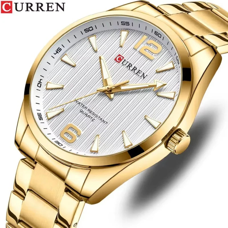 CURREN 8434 Fashion Brand Men's Watches with Luminous Hands Classy