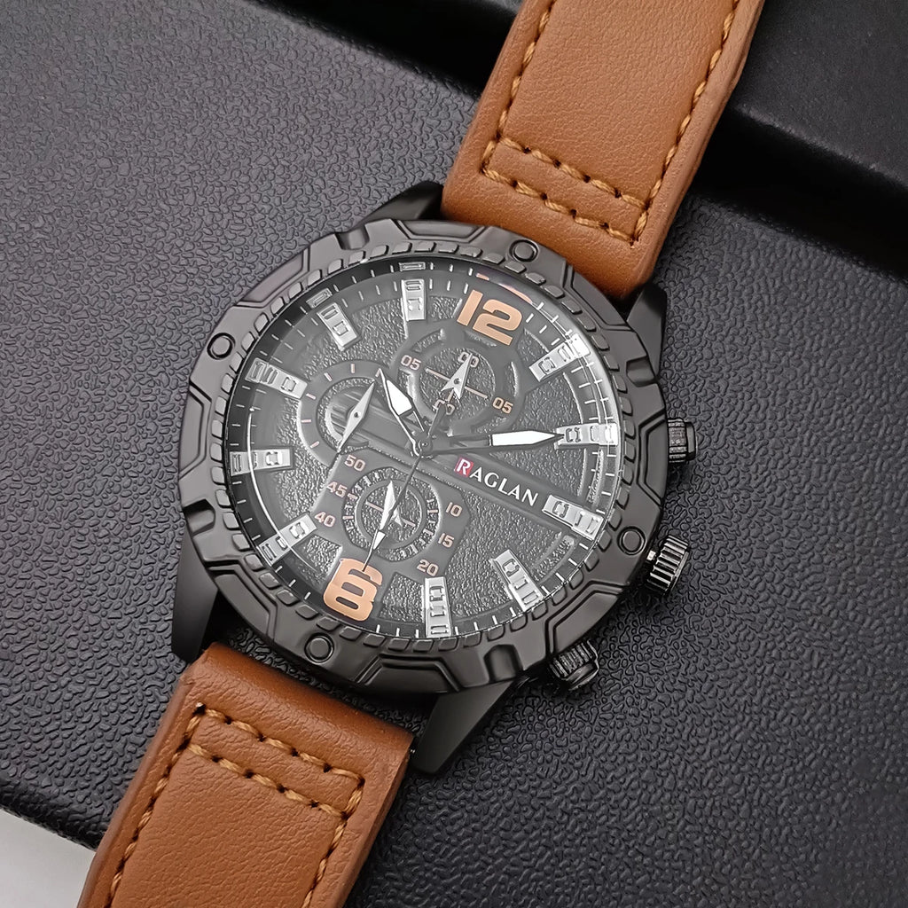 Top Brand Watch For Men Fashion Watches Leather Strap