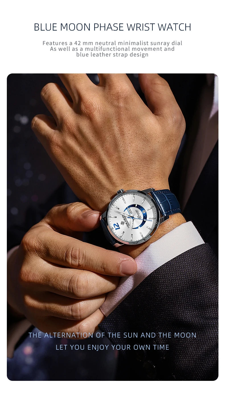 Men's Watches Top Brand Luxury Men Wrist Watch Leather Quartz Watch