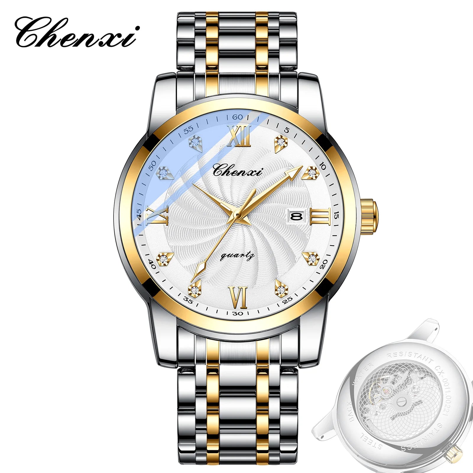 Top Brand Watches For Men High Quality See Through Skeleton Quartz Watch