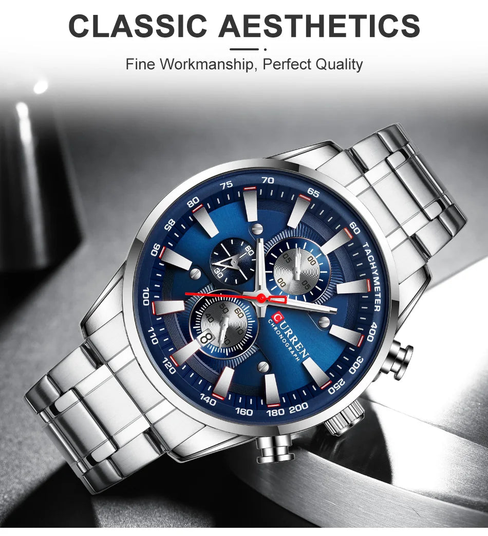 New Watches for Men Top Luxury Brand CURREN Quartz Men’s Watch