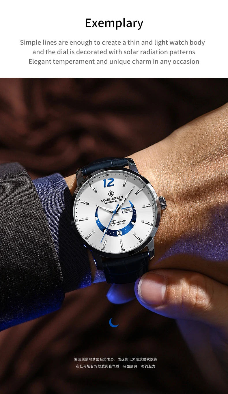 Men's Watches Top Brand Luxury Men Wrist Watch Leather Quartz Watch