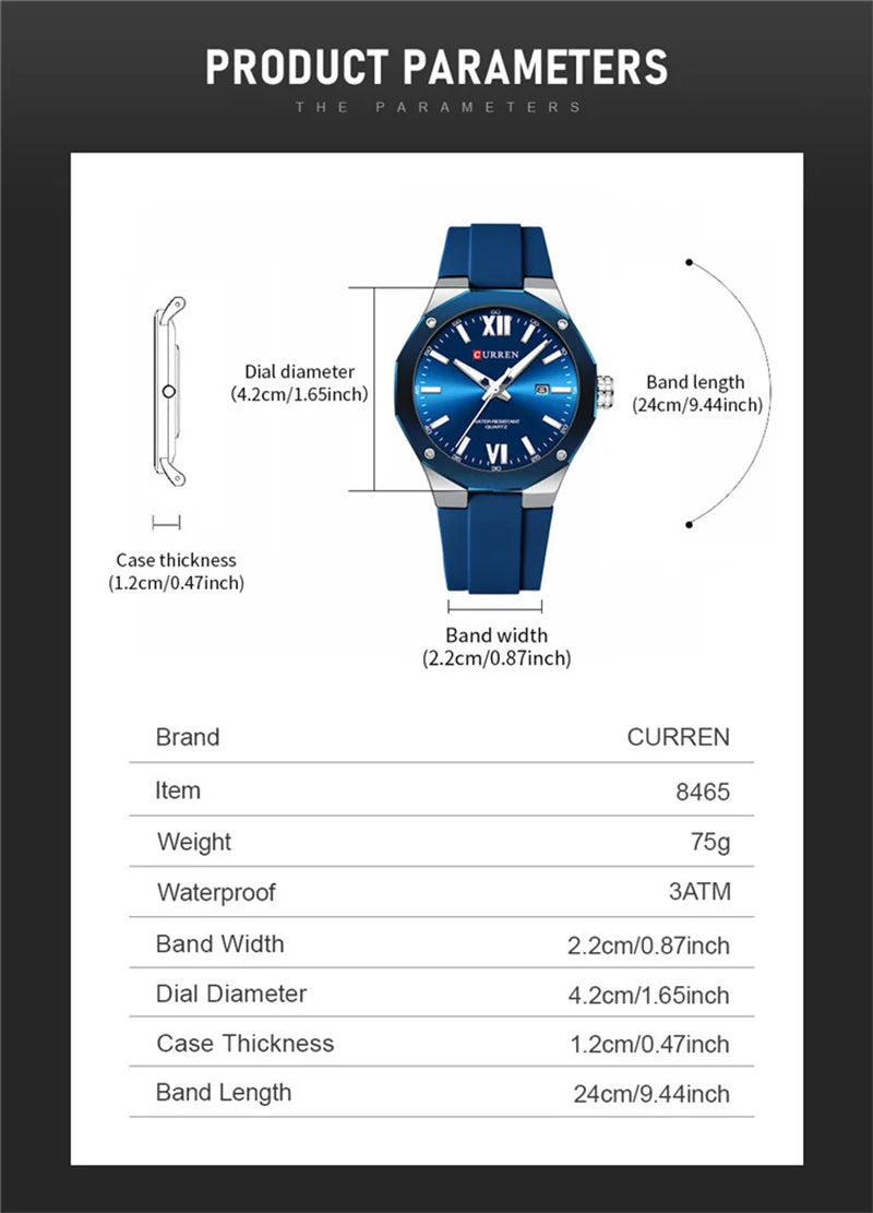 Curren 8465 Fashion Factory Brand Watches for Men