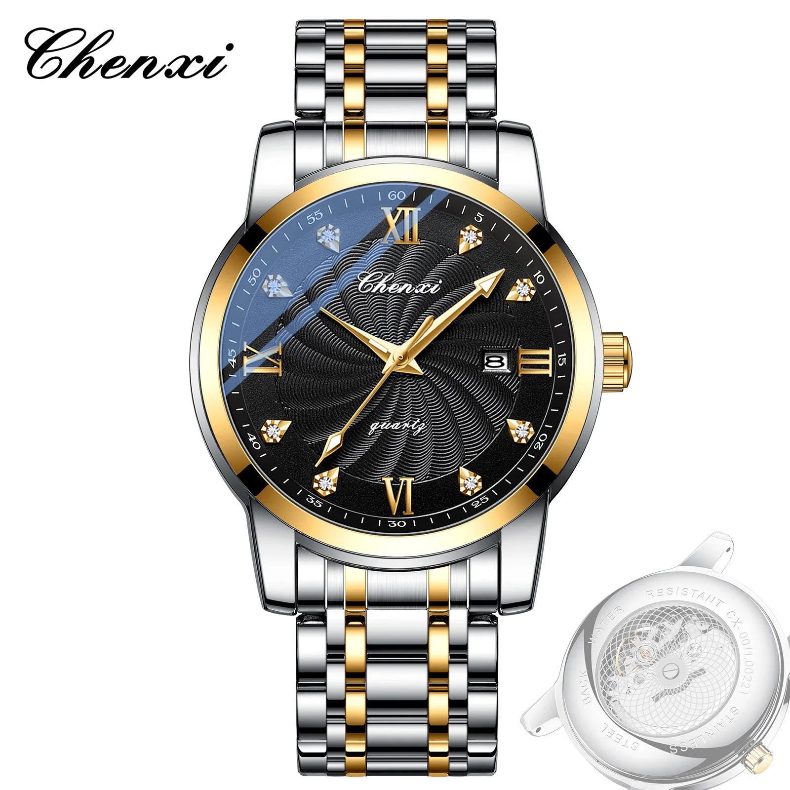 Top Brand Watches For Men High Quality See Through Skeleton Quartz Watch