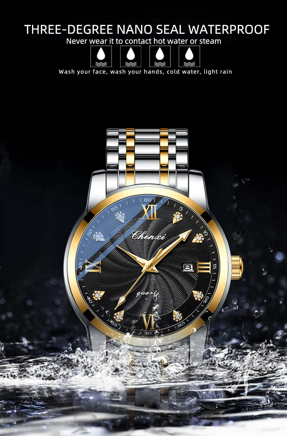 Top Brand Watches For Men High Quality See Through Skeleton Quartz Watch