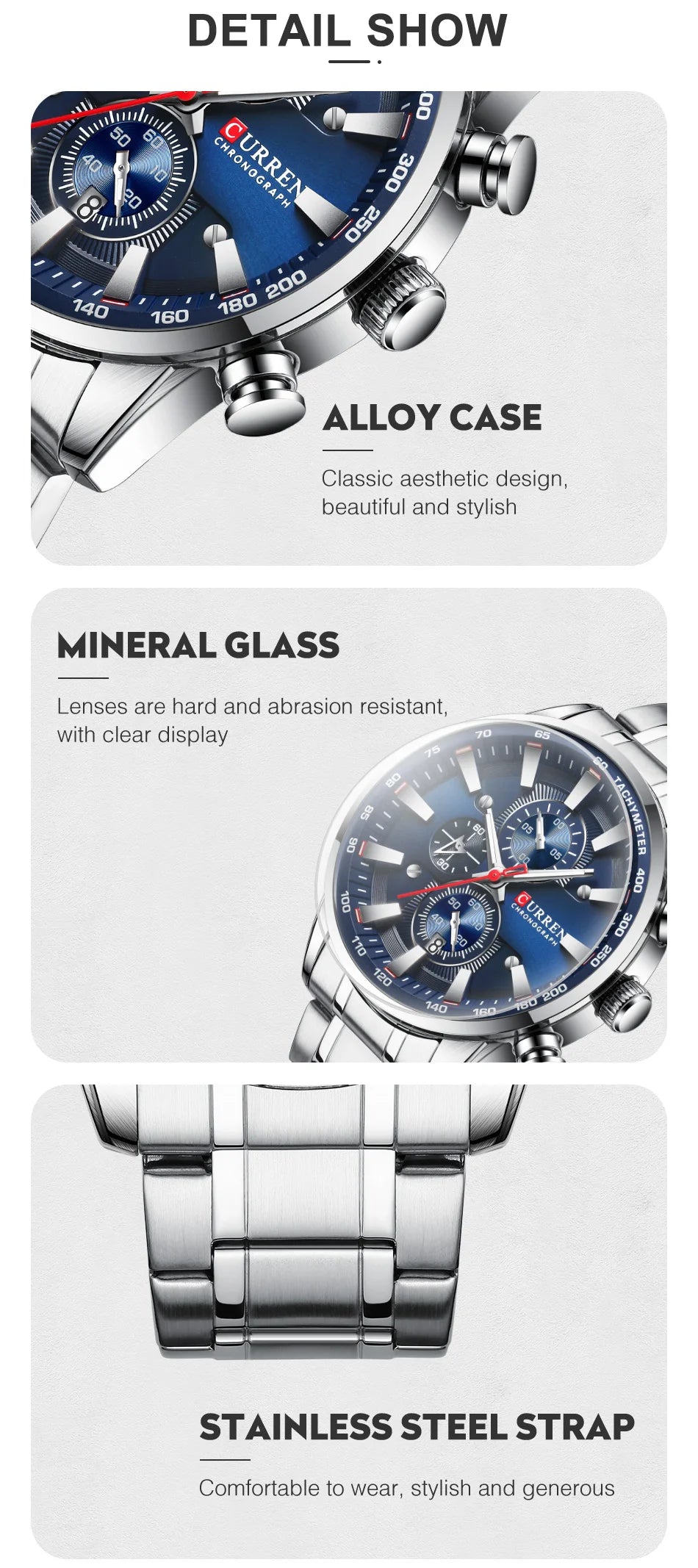 New Watches for Men Top Luxury Brand CURREN Quartz Men’s Watch