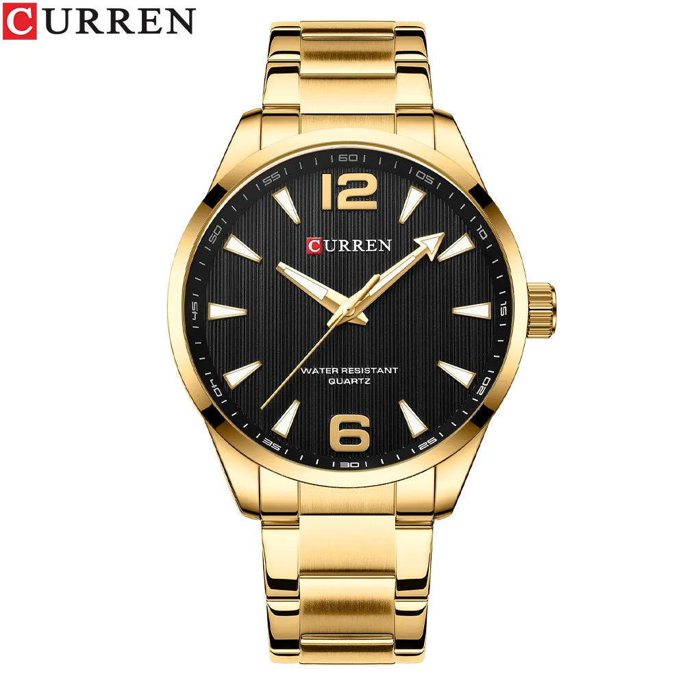 CURREN 8434 Fashion Brand Men's Watches with Luminous Hands Classy