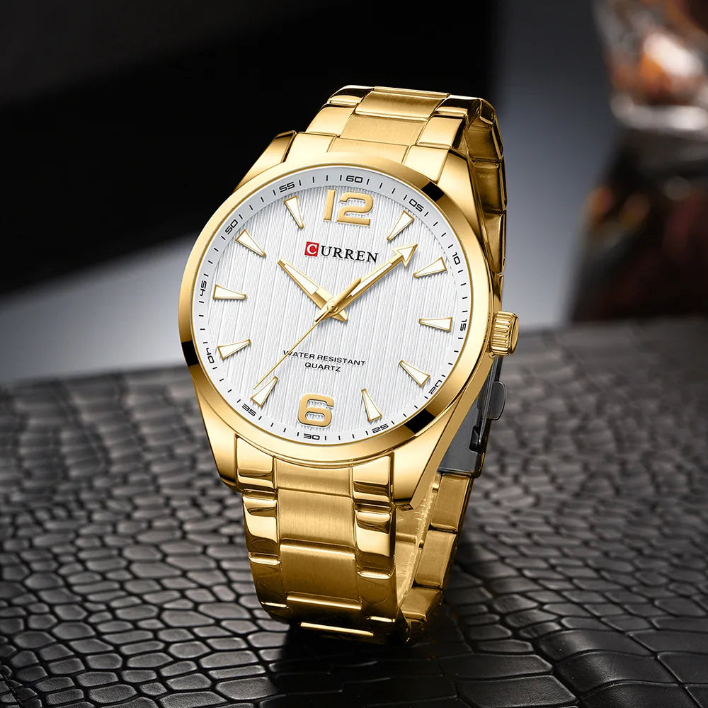 CURREN 8434 Fashion Brand Men's Watches with Luminous Hands Classy