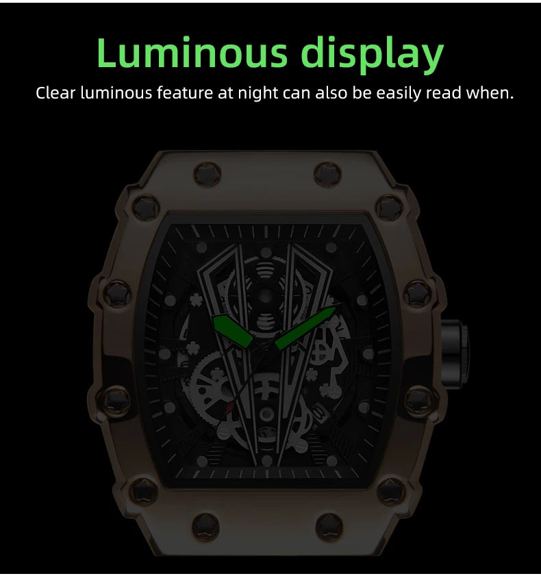 Foreign Trade Watch Large Dial For Men Quartz Waterproof Sport Square