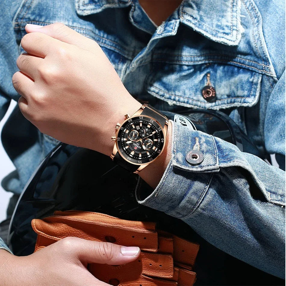 REWARD 81001 Men Watch Luxury Quartz All Steel Men Watch