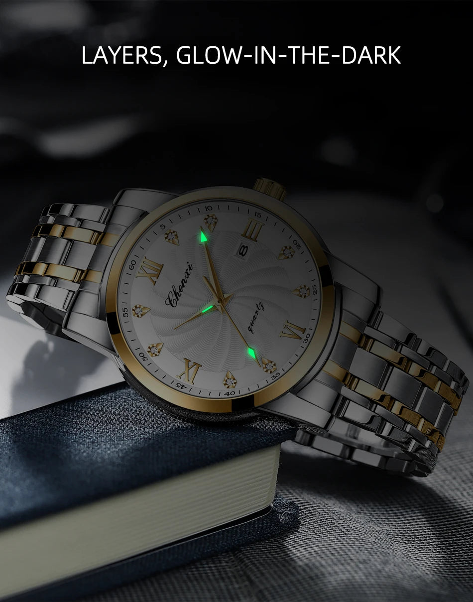 Top Brand Watches For Men High Quality See Through Skeleton Quartz Watch