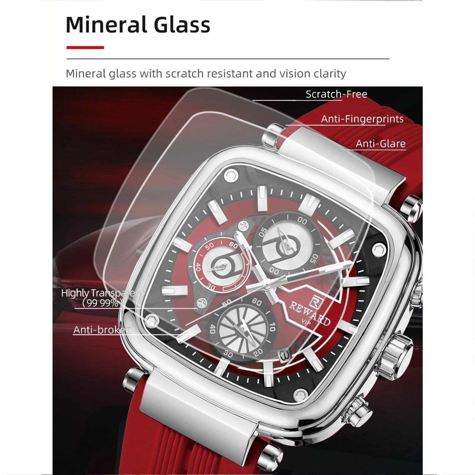 REWARD Casual Sport Quartz Man Watch Top Brand Luxury