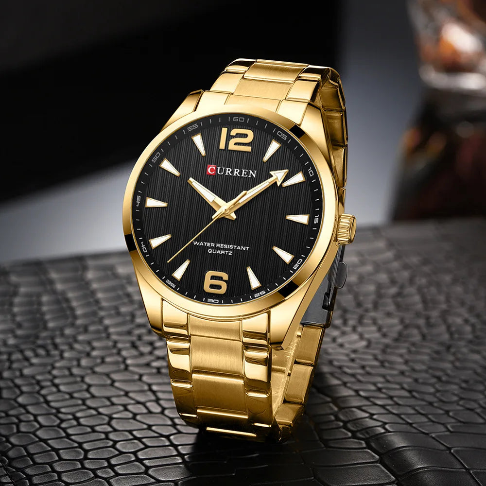 CURREN 8434 Fashion Brand Men's Watches with Luminous Hands Classy