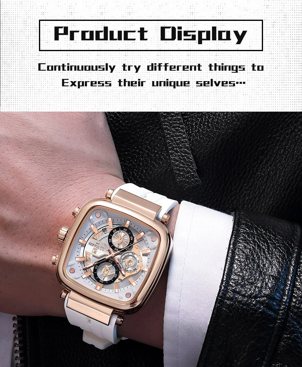 REWARD Casual Sport Quartz Man Watch Top Brand Luxury