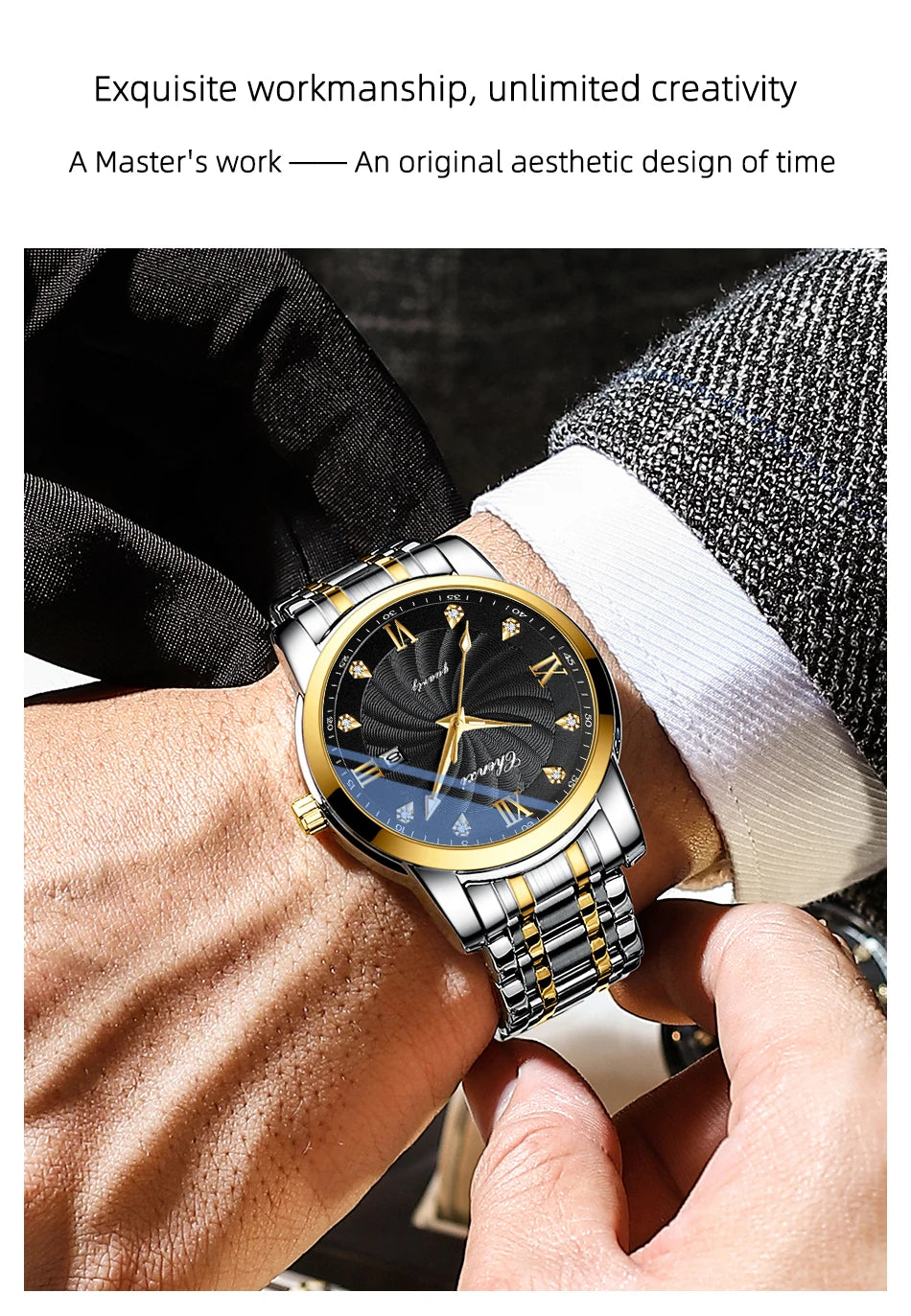 Top Brand Watches For Men High Quality See Through Skeleton Quartz Watch