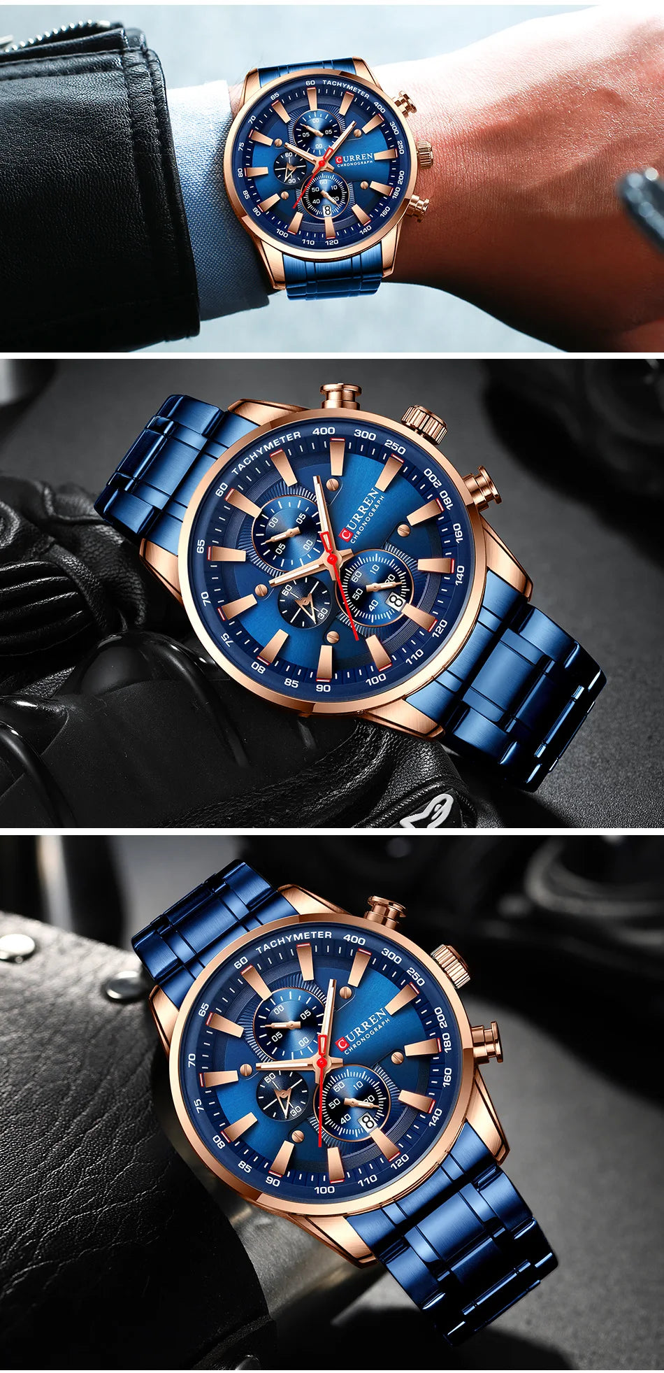New Watches for Men Top Luxury Brand CURREN Quartz Men’s Watch