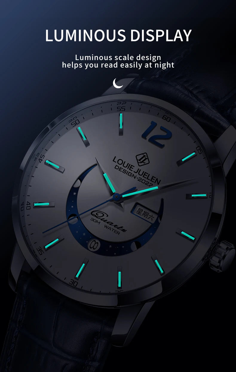 Men's Watches Top Brand Luxury Men Wrist Watch Leather Quartz Watch