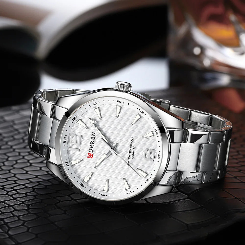 CURREN 8434 Fashion Brand Men's Watches with Luminous Hands Classy