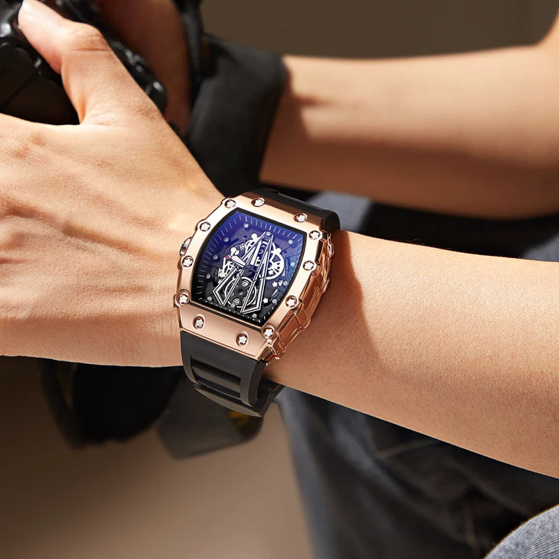 Foreign Trade Watch Large Dial For Men Quartz Waterproof Sport Square