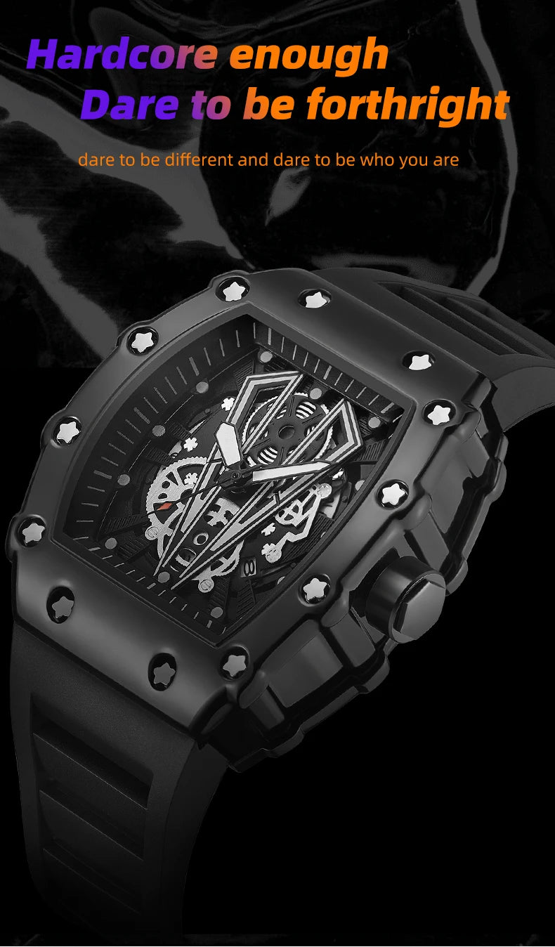 Foreign Trade Watch Large Dial For Men Quartz Waterproof Sport Square