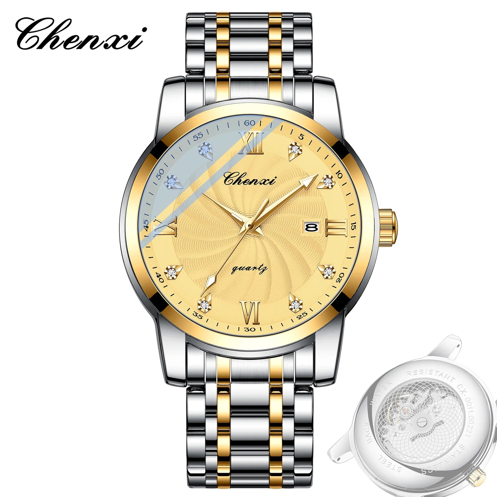 Top Brand Watches For Men High Quality See Through Skeleton Quartz Watch