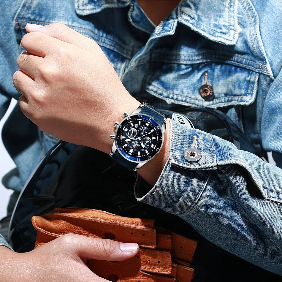 REWARD 81001 Men Watch Luxury Quartz All Steel Men Watch